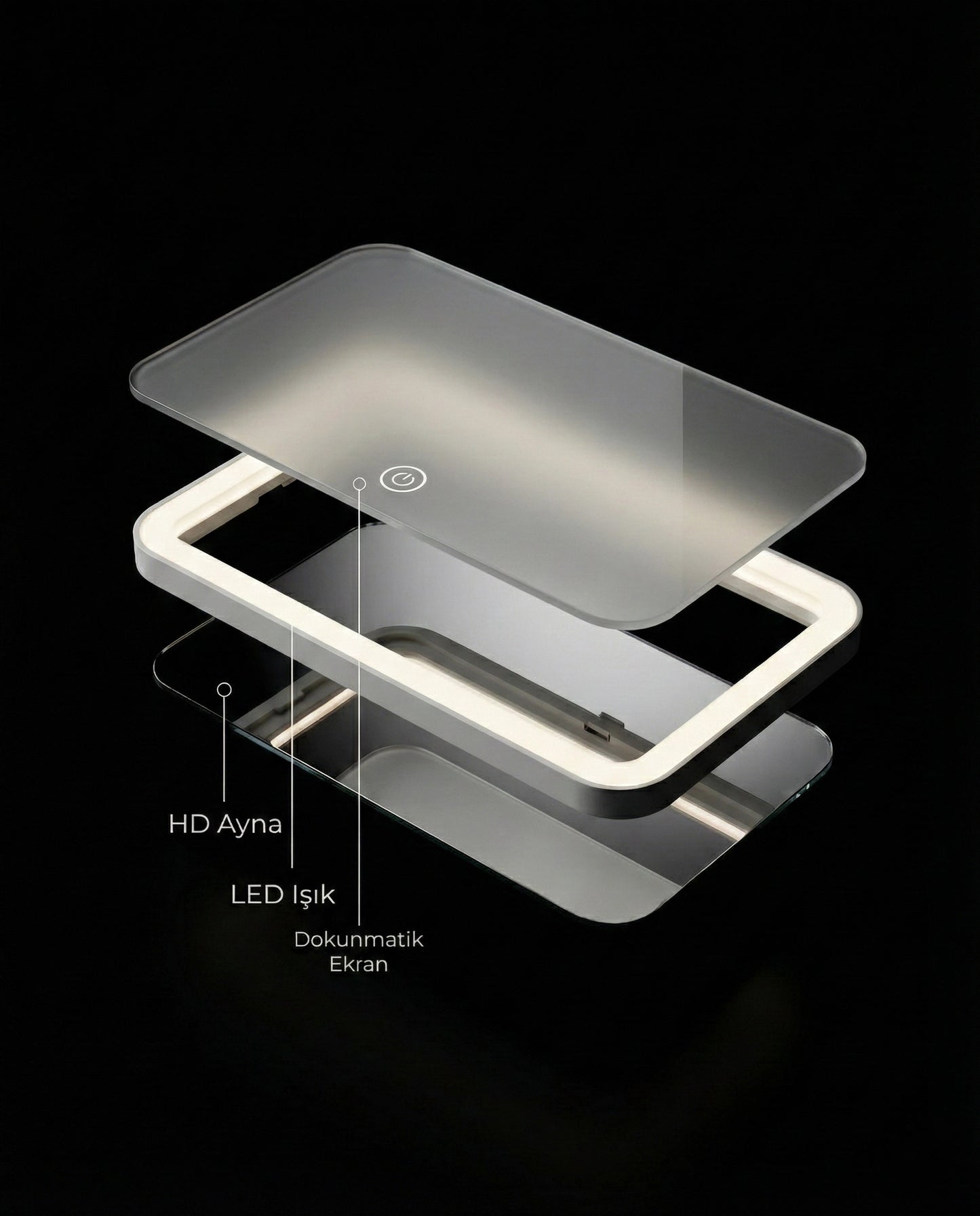 LumiDrive™ Premium Şarj Edilebilir Ayna